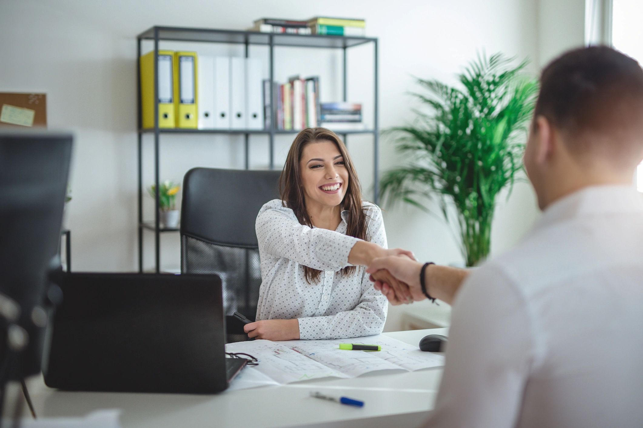 Forewoman interviewing a job candidate