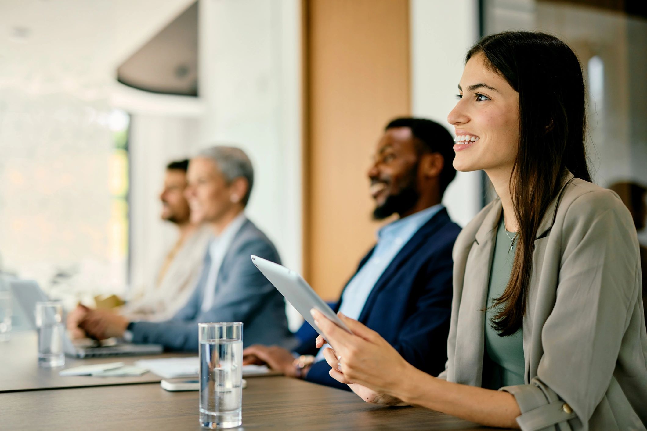 Professionals Engaging in a Business Meeting
